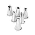 Set za ukrašavanje, ruža, 6 kom, inox