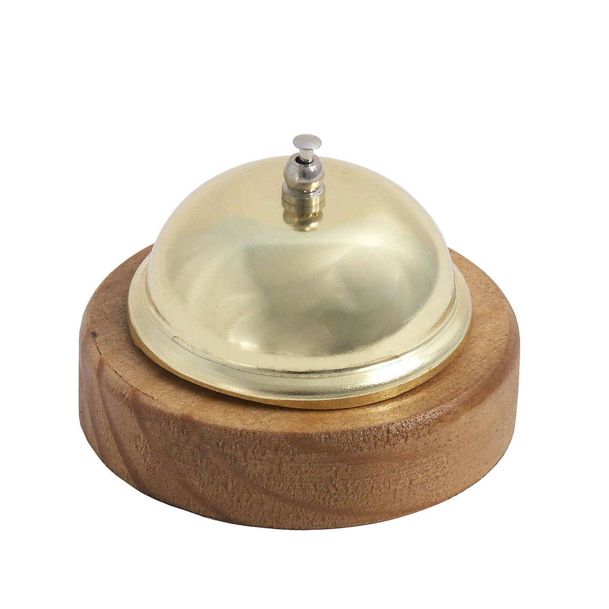 3545 Ring bell 9 cm, wood-brass - Image 1