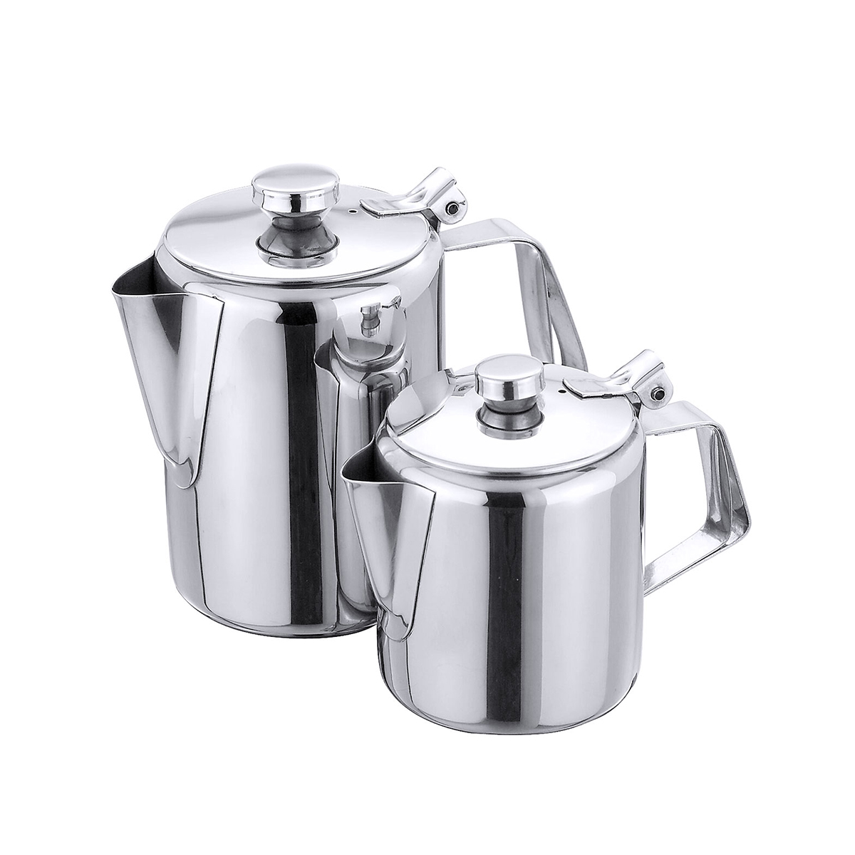 8602 Coffee Pot with hinged lid 2,8 l, stainless steel - Image 1