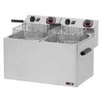 Electric fryer 8 + 8 l, singlephase